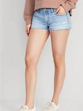 Old Navy Light Blue Denim Cutoff Shorts